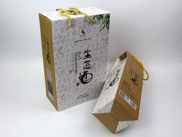 個(gè)性禮盒包裝讓“竹筒酒”身價(jià)倍增，長沙包裝印刷廠再為桃江特產(chǎn)定制包裝