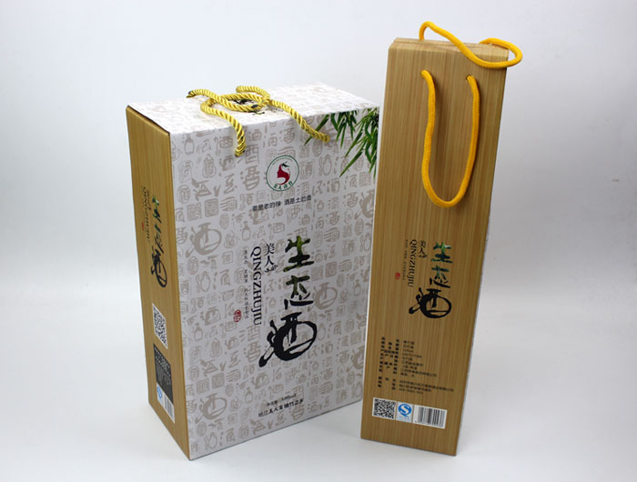 個(gè)性禮盒包裝讓“竹筒酒”身價(jià)倍增，長沙包裝印刷廠再為桃江特產(chǎn)定制包裝